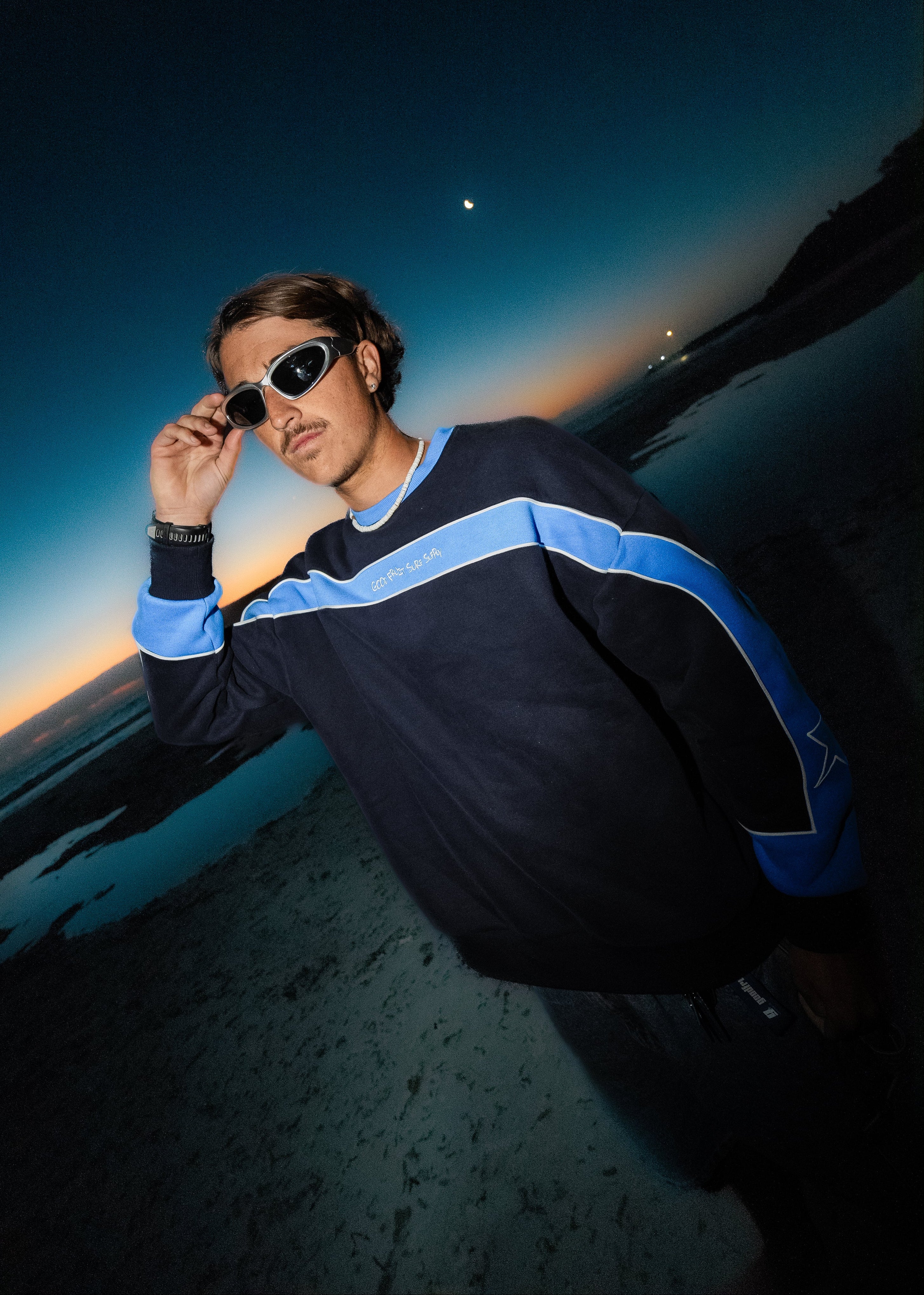 Split Panel Midnight Crew (Unisex)